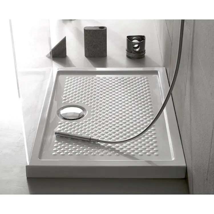 H6-Flat piatto doccia 80x80 bianco lucido in ceramica codice prod: DV080BI product photo