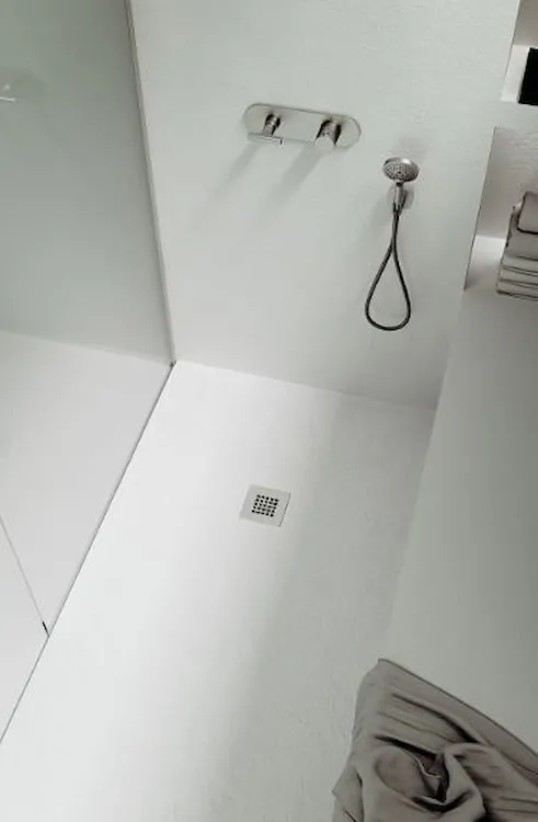 OH Myshower Krea piatto doccia con finitura ardesia 100X90 bianco codice prod: NA10090BL product photo