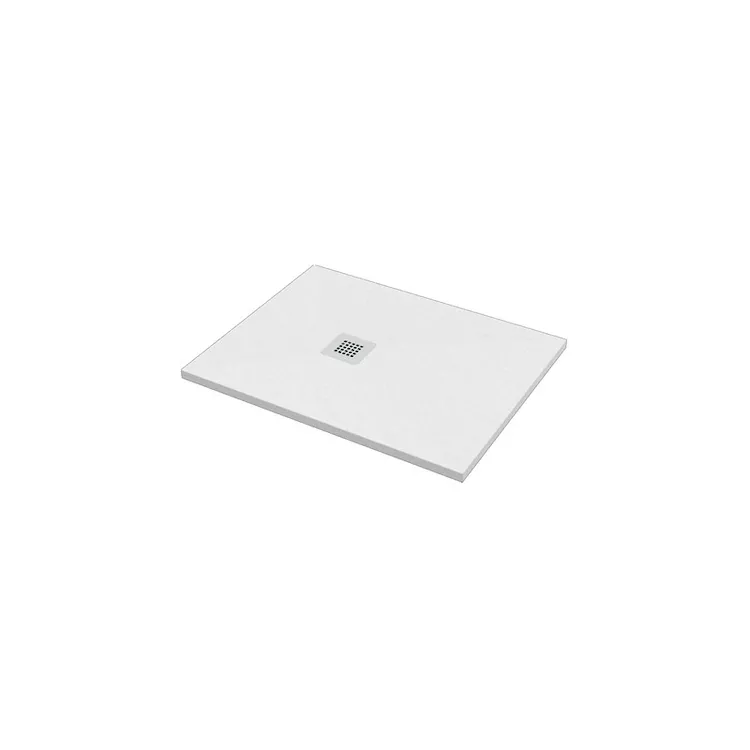 Stone piatto doccia 80x140 bianco effetto pietra codice prod: BPMAROSTON8014 product photo