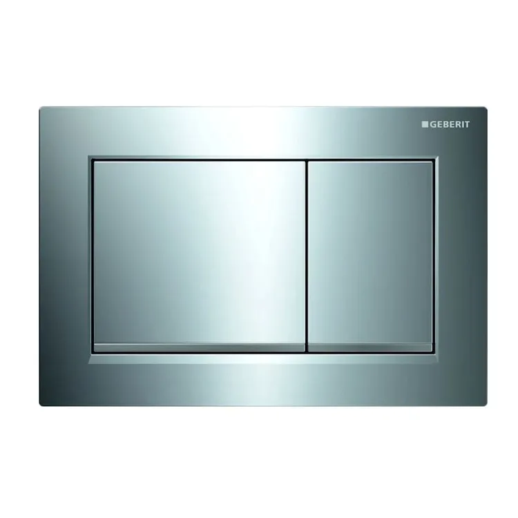 Omega30 115.080.kh.1 placca comando 2 tasti cromato/satinato codice prod: 115.080.KH.1 product photo