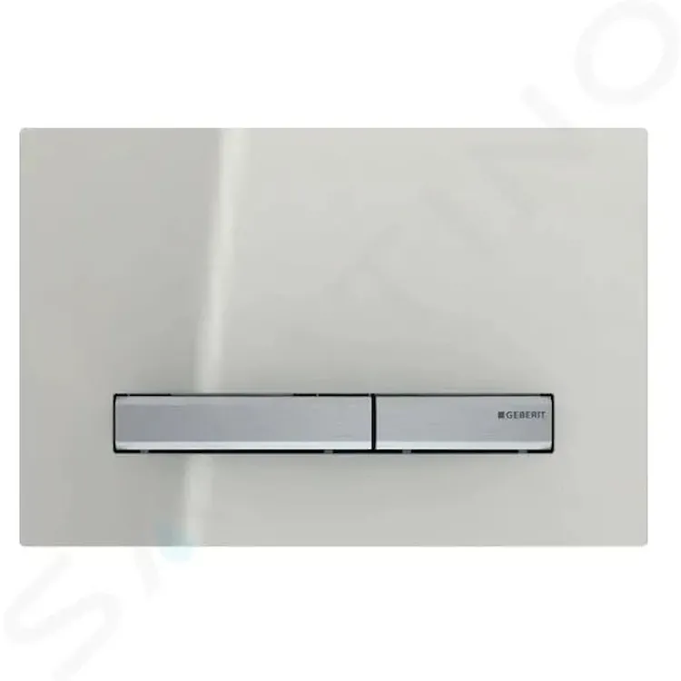 Placca 2 tasti Sigma 50 Cromato 115 con vetro grigio sabbia codice prod: 115.788.JL.2 product photo