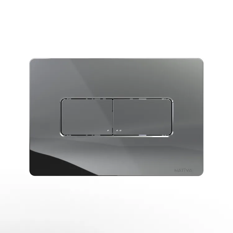 Nativa placca wc a doppio tasto rettangolare cromato codice prod: JP1C product photo
