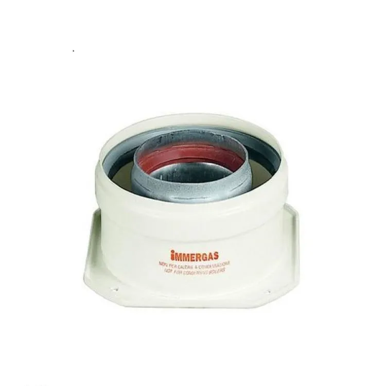 Kit tronchetto flangiato adattatore scarico fumi coassiale 60/100 codice prod: 3.011141 product photo