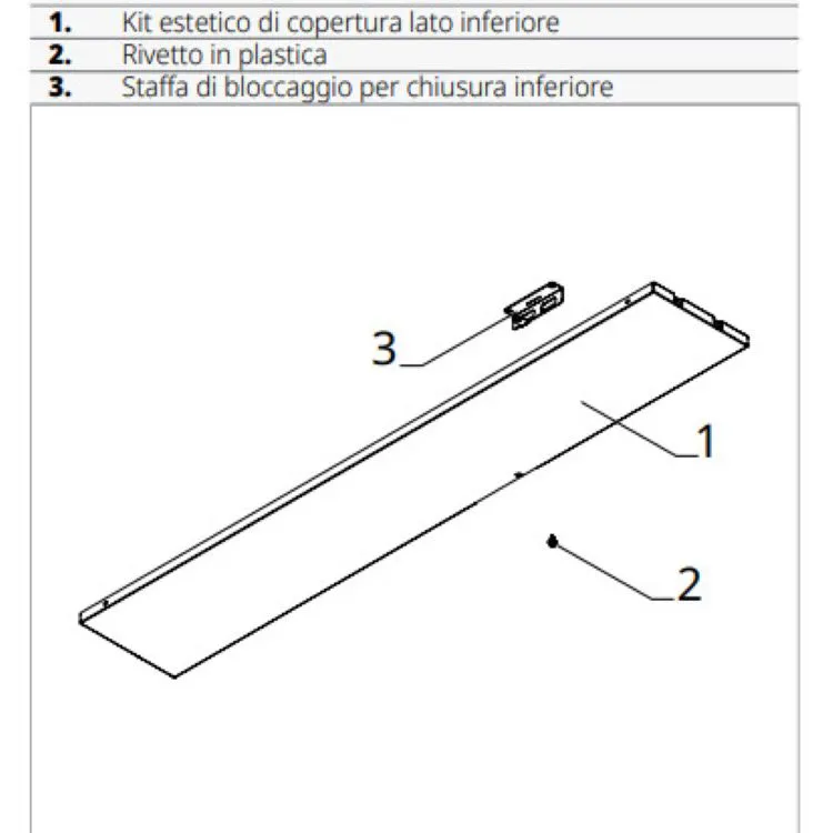 Kit estetico di copertura lato inferiore per modello Mini 9hp codice prod: GB1105II product photo