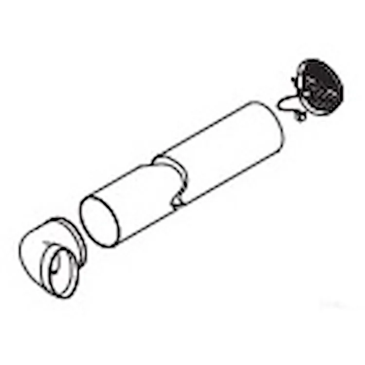 Kit aria per nuos evo 80/110 d.125 per muro perimetrale codice prod: DSV13368 product photo