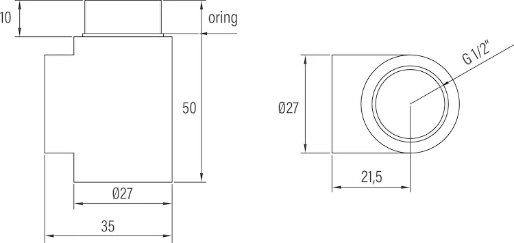 Kit valvola+detentore 1/2 termostatizz cromo codice prod: DSV14982 product photo