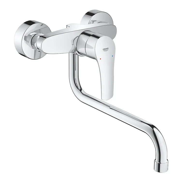 GROHE EUROSMART miscelatore monocomando per lavello parete cromato codice prod: 32224003 product photo