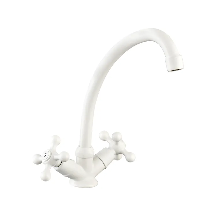 Rubinetto monoforo per lavello con doppia maniglia codice prod: EST000000B product photo