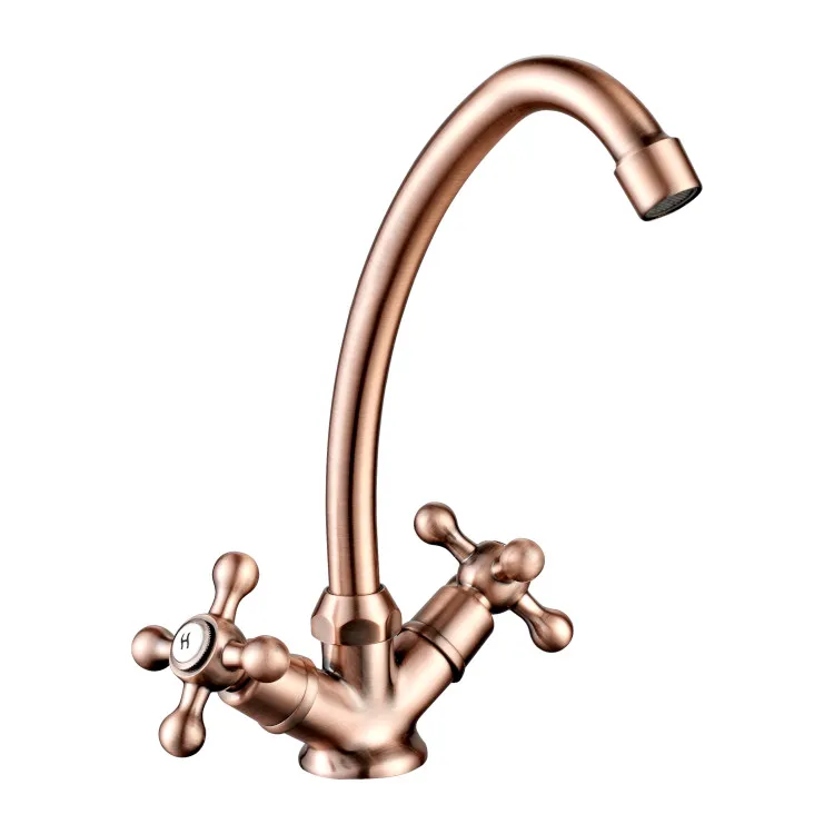 Rubinetto monoforo per lavello con doppia maniglia codice prod: EST00000VR product photo