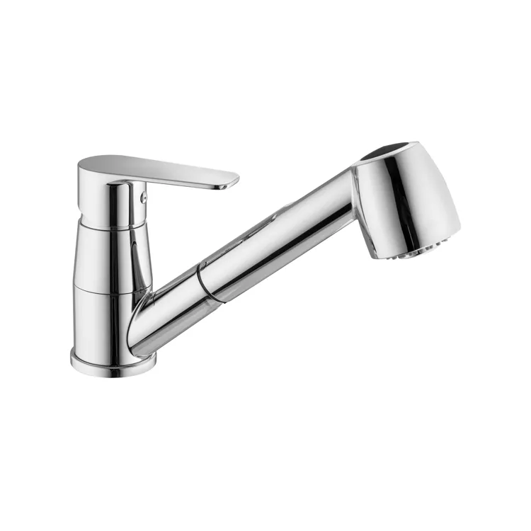 LIME LM183 miscelatore lavello cromato con doccetta estraibile codice prod: LM183CR product photo