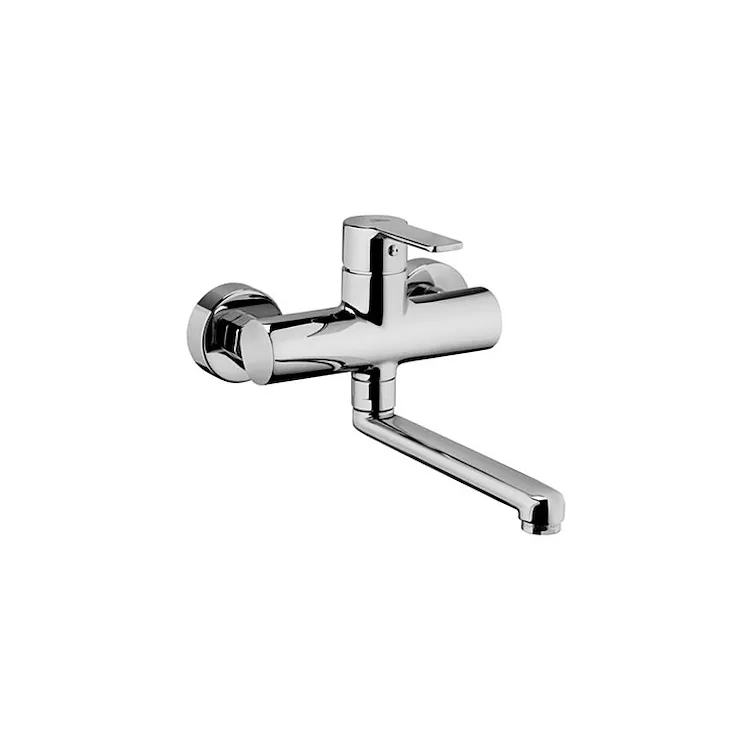 RED RED161 miscelatore lavello parete cromato bocca girevole diritta codice prod: RED161CR product photo