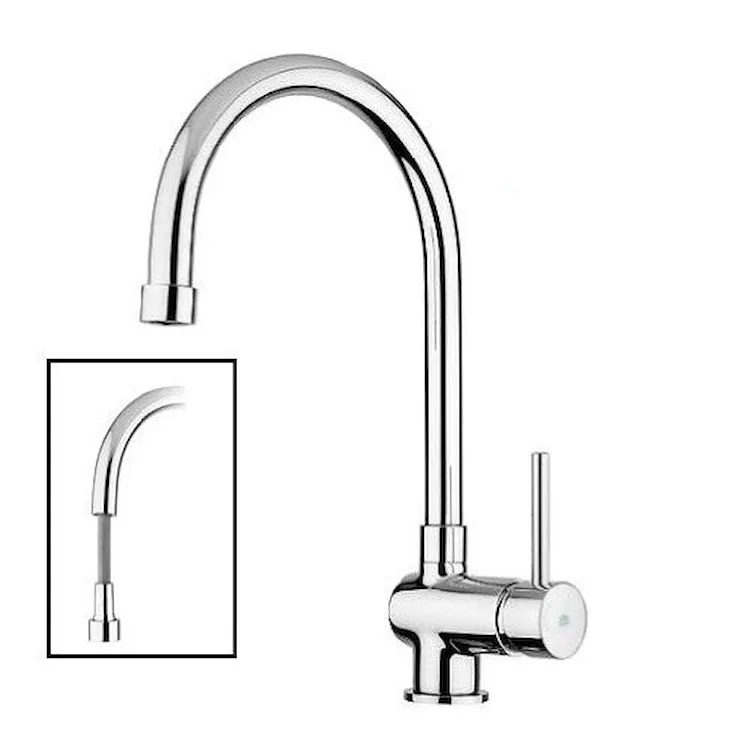Stick rubinetto cucina con doccia estraibile a bocca alta codice prod: SK185CR product photo
