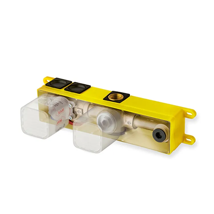 Cristina system cs101 parte incasso per miscelatore vasca/doccia 2/3vie comando sx ottone-giallo codice prod: CRICS10100 product photo