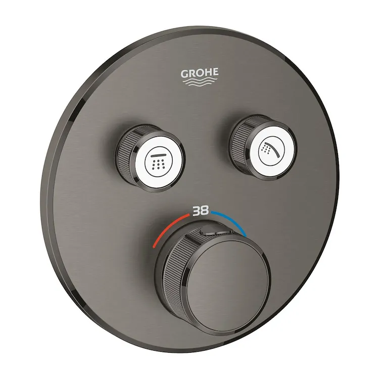 Grohtherm Smartcontrol miscelatore termostatico doccia parte esterna a 2 vie grigio antracite codice prod: 29119AL0 product photo