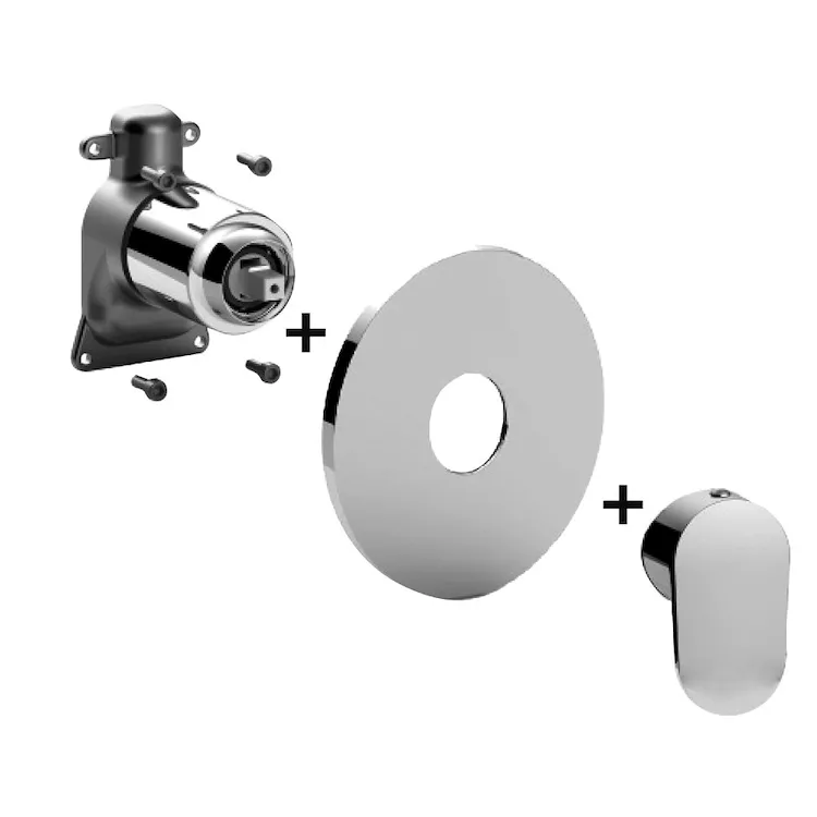 CANDY miscelatore doccia incasso parte esterna cromato codice prod: CABOX010CR product photo