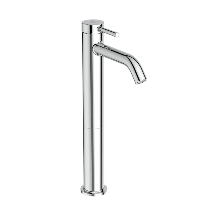 Miscelato lavabo Ceraline cromato senza asta di comando e scarico piletta, con sistema BlueStart codice prod: BD762AA product photo