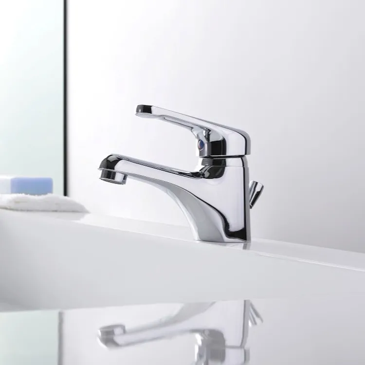 NETTUNO miscelatore lavabo cromato con piletta codice prod: NT075CR product photo