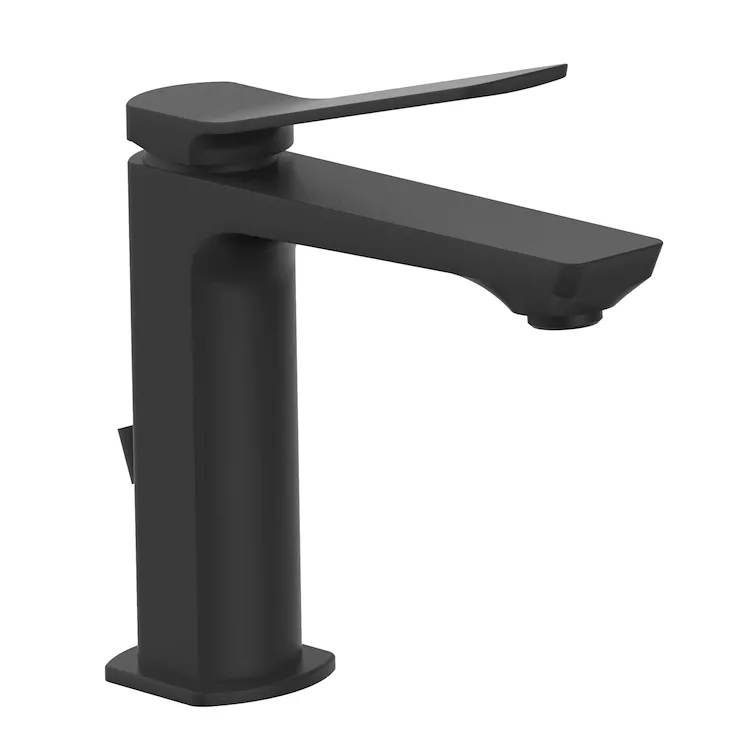 Tilt rubinetto miscelatore lavabo nero opaco con scarico automatico 1"1/4G codice prod: TI075NO product photo