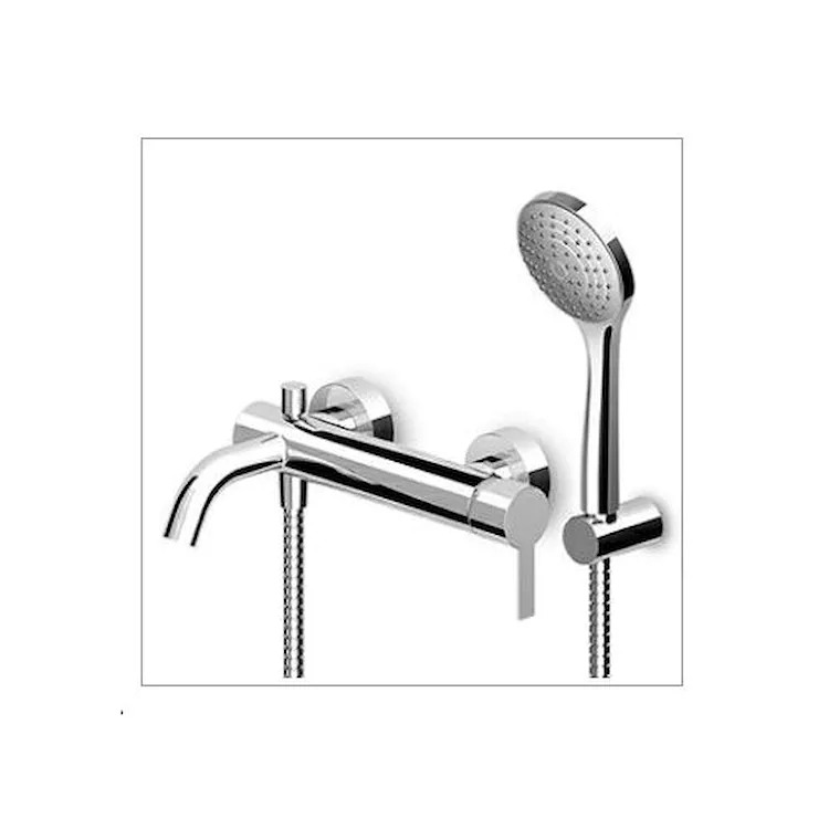 Gill miscelatore monocomando esterno vasca-doccia con deviatore aeratore doccetta cromato codice prod: ZGL139 product photo