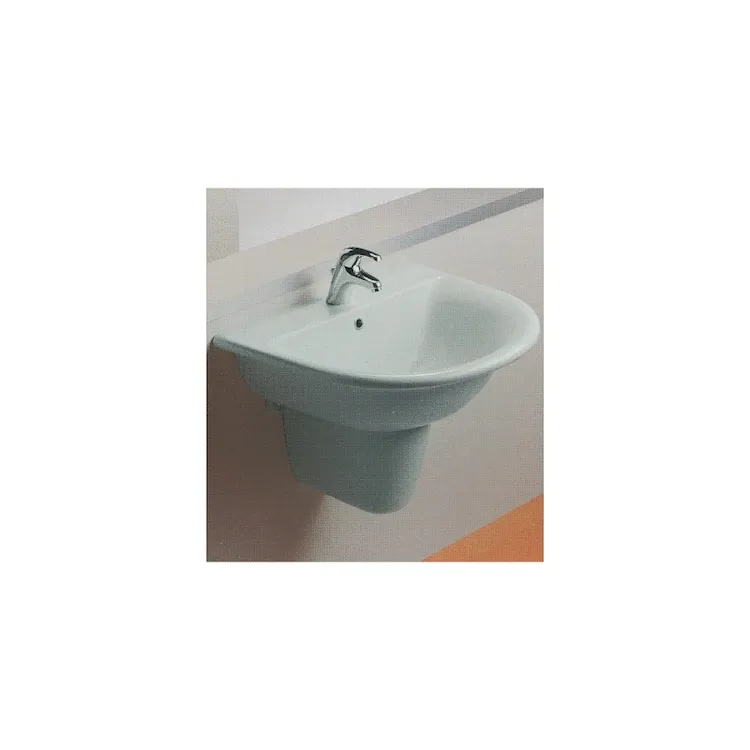 Fiorile semicolonna per lavabo bianco lucido codice prod: T409501 product photo