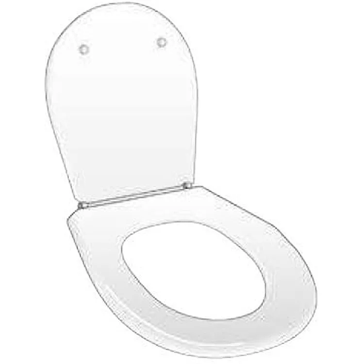 Sedile wc universale con cerniera inox bianco codice prod: UNIHD product photo