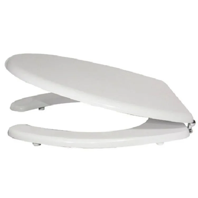 Sedile wc con coperchio aperto termoindurente con cerniera bianco codice prod: BSCOMSVR64 product photo