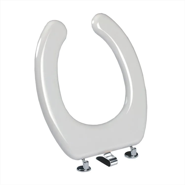 Gold sedile wc universale termopressato solo ciambella cerniera con molla bianco codice prod: BSPREMVR00 product photo