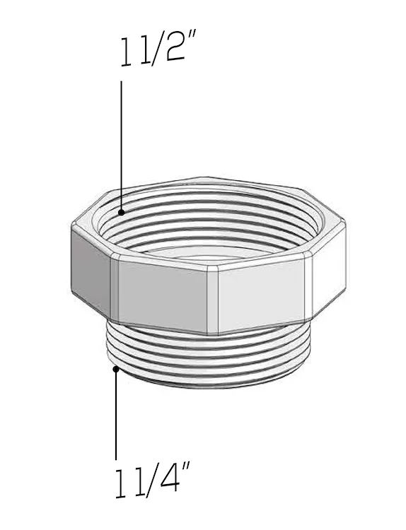 RIDUZIONE MOPLEN F 1"1/2 - M 1"1/4 codice prod: DSV20688 product photo