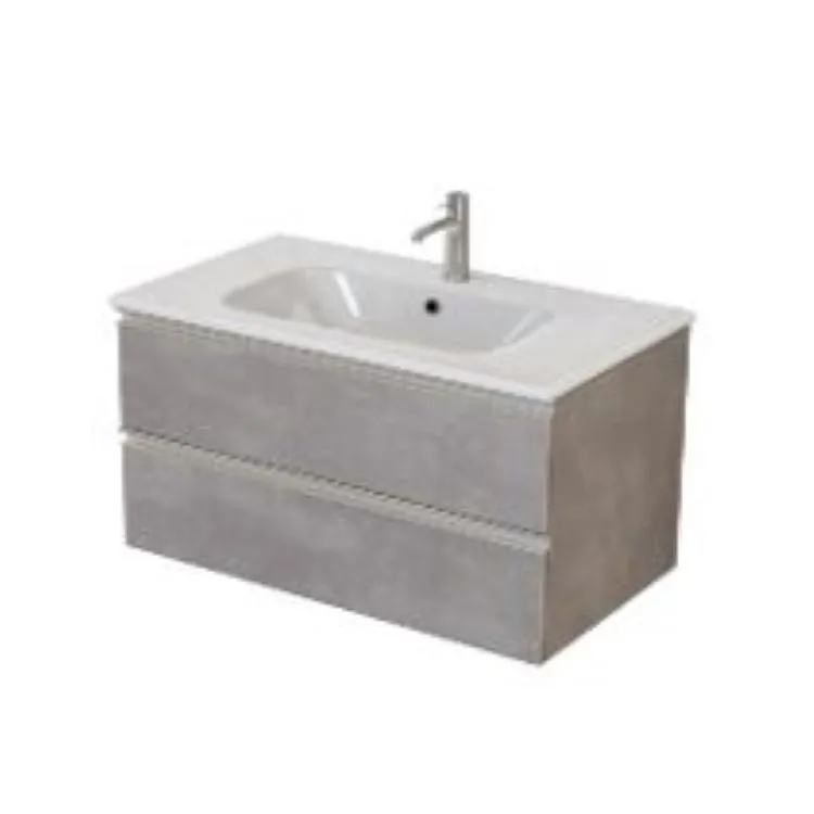 Nobu consolle c/lavabo 2 cassetti grigio caldo codice prod: 5NOBK02.054 d product photo