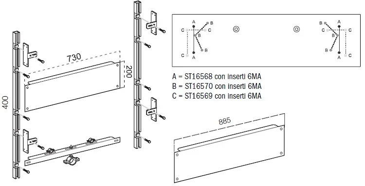 Struttura full per staffa lavabo per codice prod: DSV16571 product photo