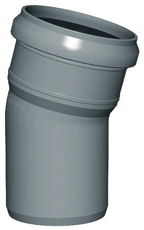 P.p. curva 15° diam. 110 codice prod: DSV00877 product photo