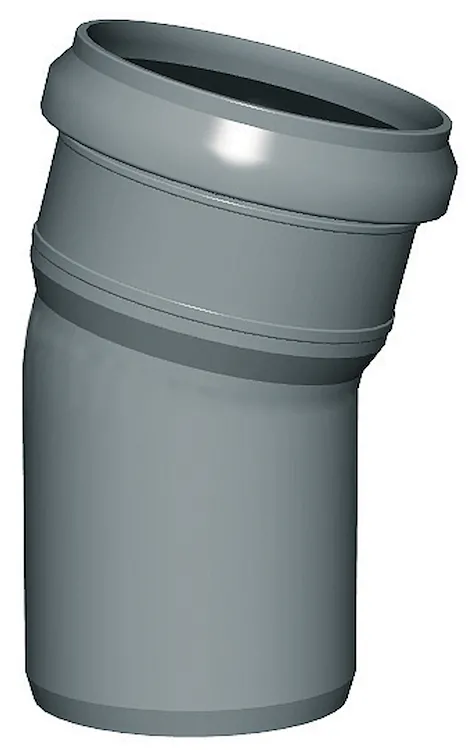 P.p. curva 15° diam. 160 codice prod: DSV00889 product photo