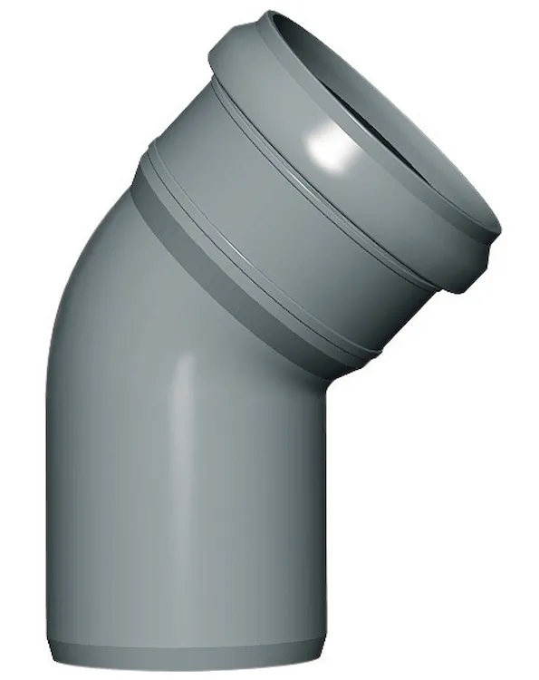 P.p. curva 45° diam. 110 codice prod: DSV00879 product photo