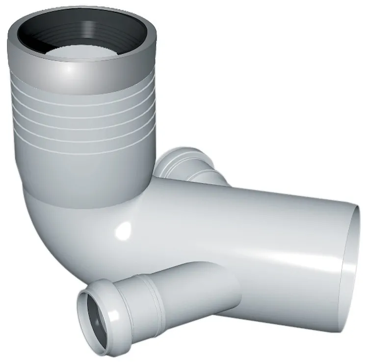 P.p. curva wc diam. 110 c/2 att.40 codice prod: DSV01045 product photo