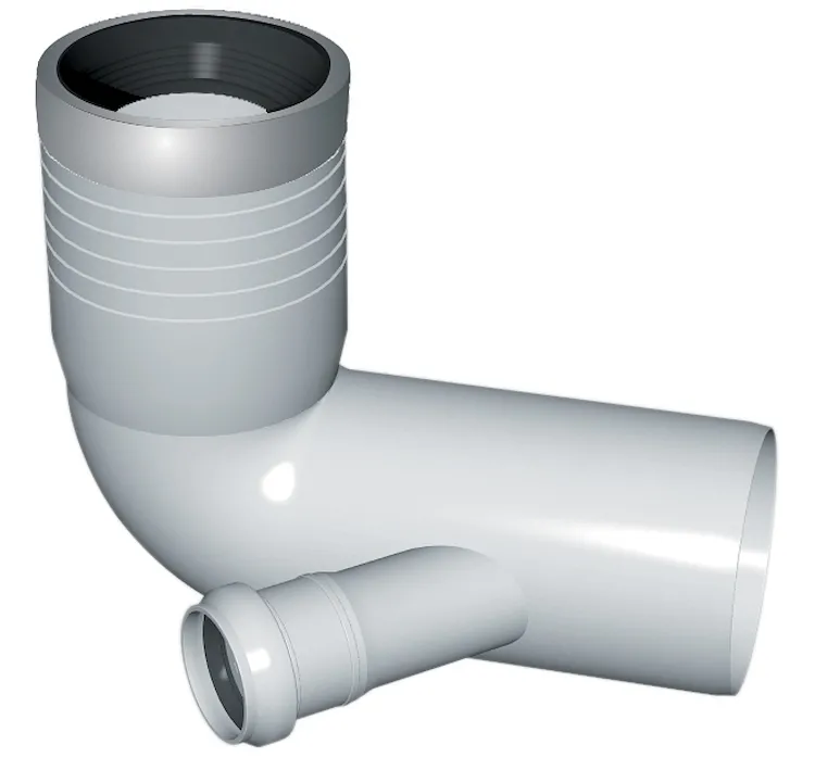 P.p. curva wc diam.110 c/att.dx50 codice prod: DSV01048 product photo