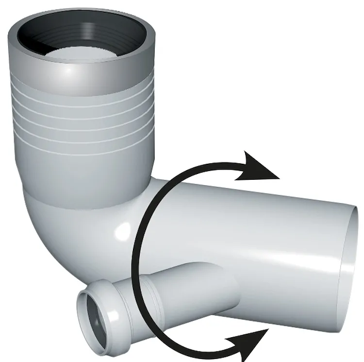 P.p. curva wc prolung.att.dx htsb 90x40 codice prod: DSV10112 product photo