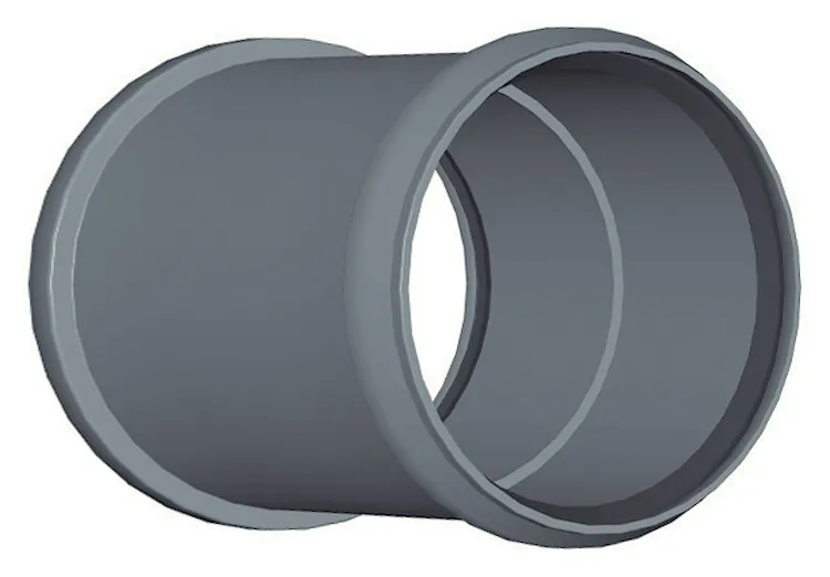 P.p. manicotto a 2 bicc.diam.125 codice prod: DSV01005 product photo