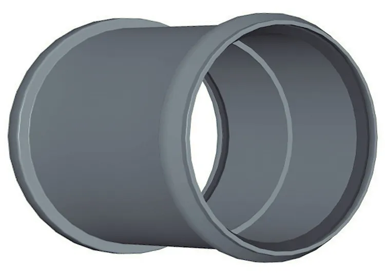 P.p. manicotto a 2 bicc.diam. 75 codice prod: DSV01010 product photo