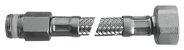 Flessibile Flex inox c/rosone mp 3/8"xf1/2"l.200 codice prod: DSV04698 product photo