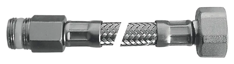 Flessibile Flex inox c/rosone mp 3/8"xf1/2"l.600 codice prod: DSV04704 product photo