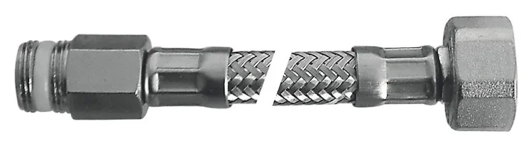 Flessibile Flex inox c/rosone mp 3/8"xf1/2"l.800 codice prod: DSV04705 product photo