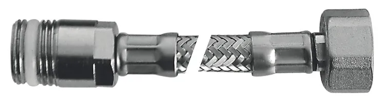 Flessibile Flex inox con rosone mp 1/2"xf1/2"l.600 codice prod: DSV04714 product photo