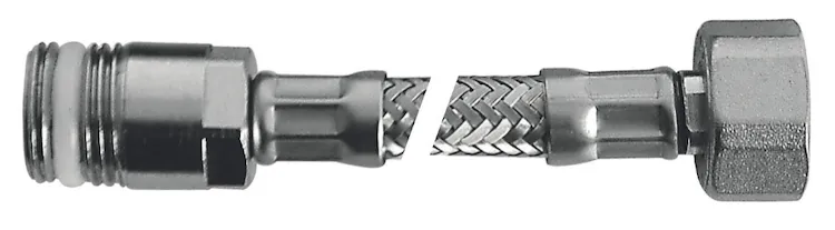 Flessibile Flex inox con rosone mp 1/2"xf3/8"l.200 codice prod: DSV04718 product photo
