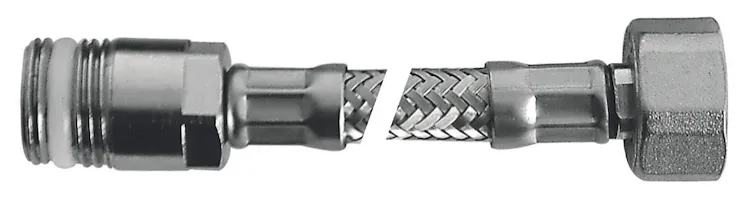 Flessibile Flex inox con rosone mp 1/2"xf3/8"l.250 codice prod: DSV04719 product photo