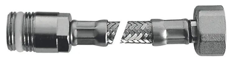 Flessibile Flex inox con rosone mp 1/2"xf3/8"l.300 codice prod: DSV04720 product photo