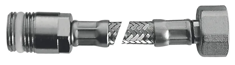 Flessibile Flex inox con rosone mp 1/2"xf3/8"l.400 codice prod: DSV04722 product photo