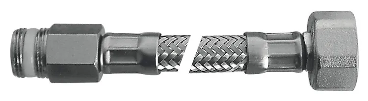 Flessibile Flex inox con rosone mp 3/8"xf3/8"l.150 codice prod: DSV04687 product photo
