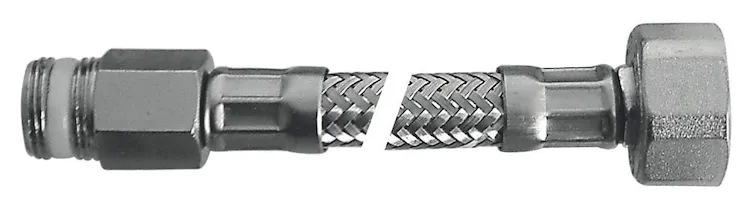 Flessibile Flex inox con rosone mp 3/8"xf3/8"l.200 codice prod: DSV04688 product photo