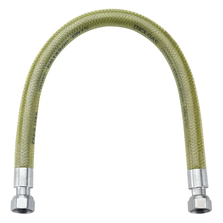 Flessibile in acciaio inox ff 1/2 l1250 gas a norma en 14800 codice prod: DSV12423 product photo
