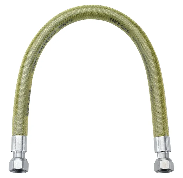 Flessibile in acciaio inox mf 1/2 l1250 gas a norma en 14800 codice prod: DSV12429 product photo